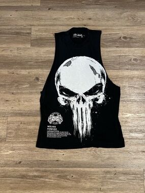 Men's Large Darc Sport x Marvel The Punisher Hero Elite Series Tank Black Xlarge